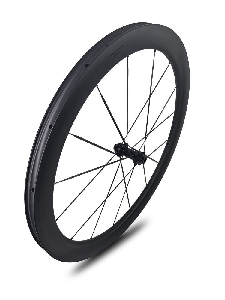 Carbon Speed T1100 carbon 700C 24mm internal wide 50 depth road/gravel bike wheelsets with front 16 rear 18 spokes straight through version hubs