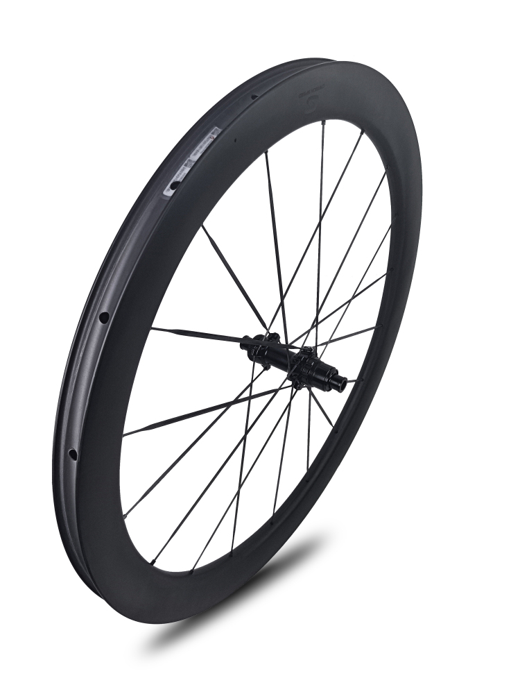 Carbon Speed T1100 carbon 700C 24mm internal wide 50 depth road/gravel bike wheelsets with front 16 rear 18 spokes straight through version hubs