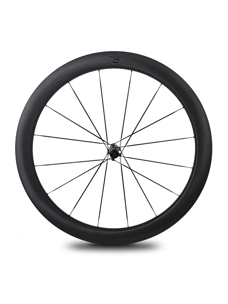Carbon Speed 1085g 50mm depth 24mm IW T1100 wheelset 16/18H UD paintless built with 3.2mm super light carbon spokes