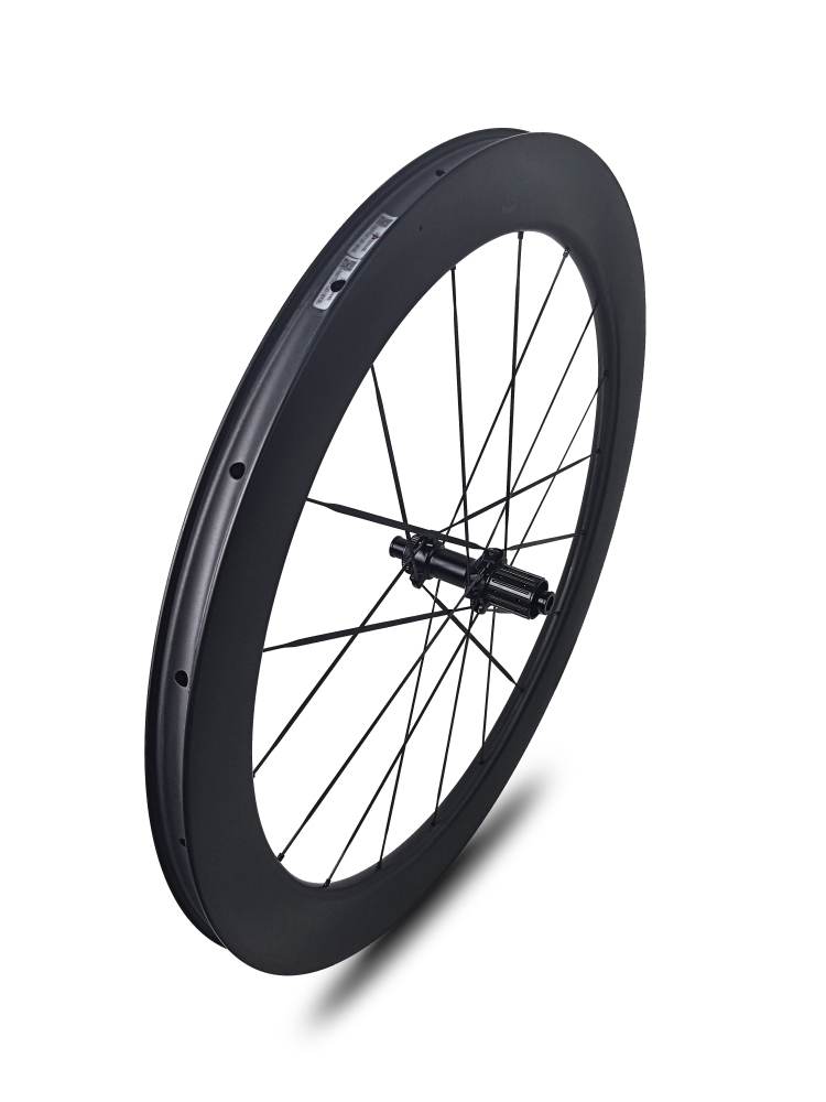Carbon Speed T1100 carbon 700C 24mm internal wide front 50mm rear 60mm depth road/gravel bike wheelsets with front 16 rear 18 spokes straight through version hubs