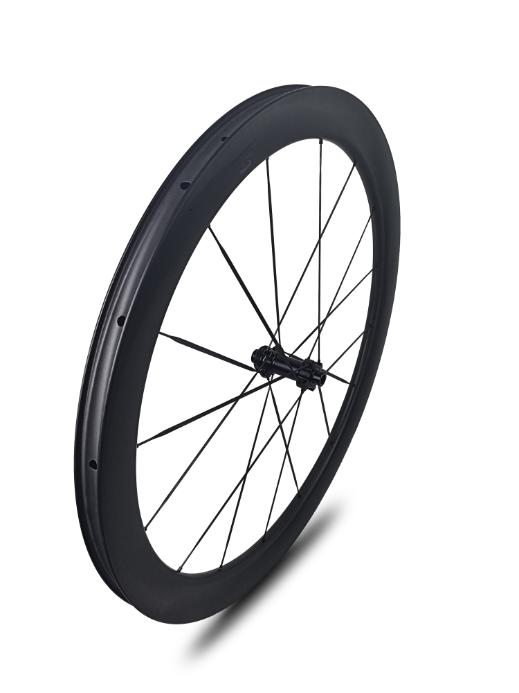 Carbon Speed T1100 carbon 700C 24mm internal wide front 50mm rear 60mm depth road/gravel bike wheelsets with front 16 rear 18 spokes straight through version hubs