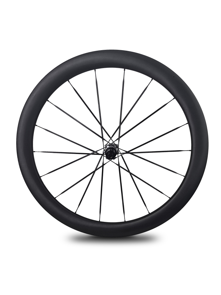 Carbon Speed T1100 carbon 700C 26mm internal wide 50 depth road/gravel bike wheelsets with front 16 rear 18 spokes straight through version hubs