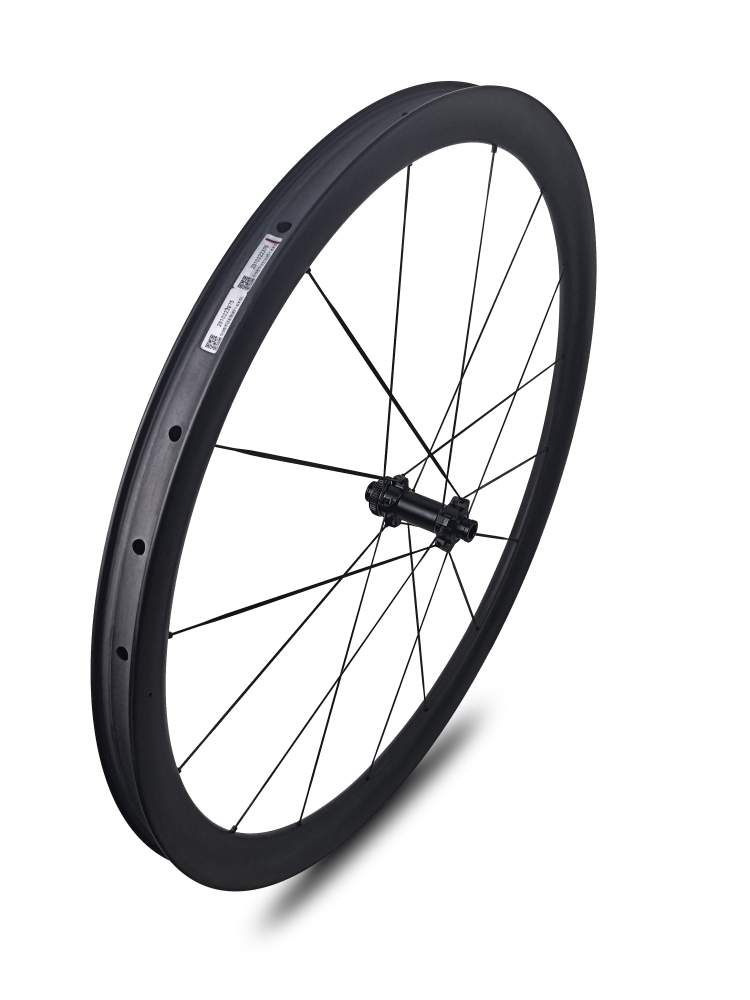 Carbon Speed 1020g T1100 carbon 700C 26mm internal width 35 depth UD paintless climbing wheelsets with 16/18  3.2mm super light carbon spokes straight through version hubs