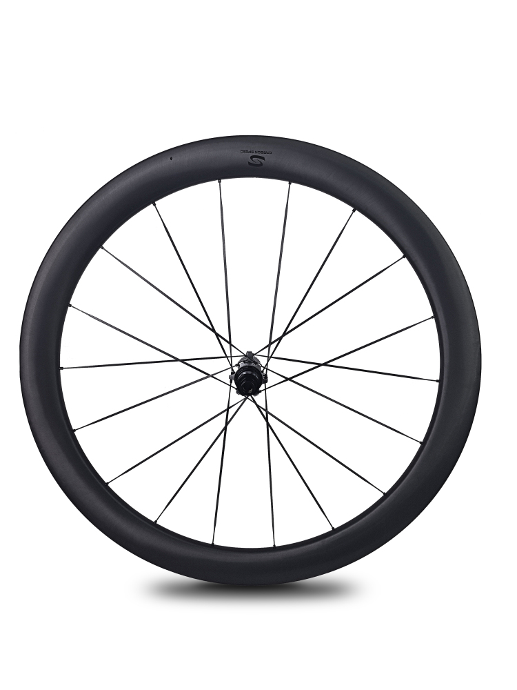 Carbon Speed 1112g T1100 carbon 700C 26mm internal width 50 depth UD paintless road/gravel bike wheelsets with front 16 rear 18  3.2mm super light carbon spokes straight through version hubs