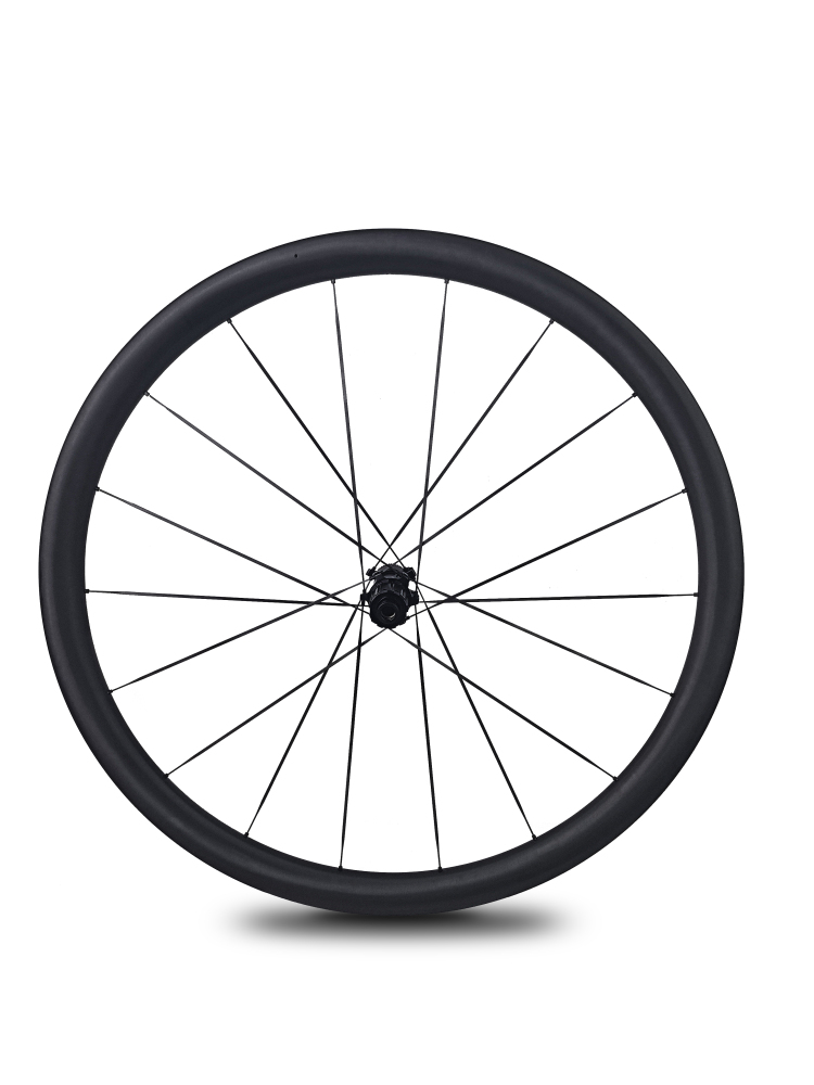 Carbon Speed 1020g T1100 carbon 700C 26mm internal width 35 depth UD paintless climbing wheelsets with 16/18  3.2mm super light carbon spokes straight through version hubs