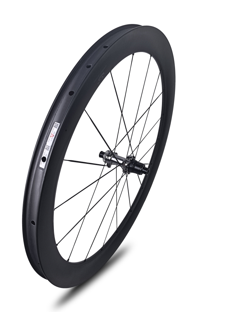Carbon Speed 1112g T1100 carbon 700C 26mm internal width 50 depth UD paintless road/gravel bike wheelsets with front 16 rear 18  3.2mm super light carbon spokes straight through version hubs