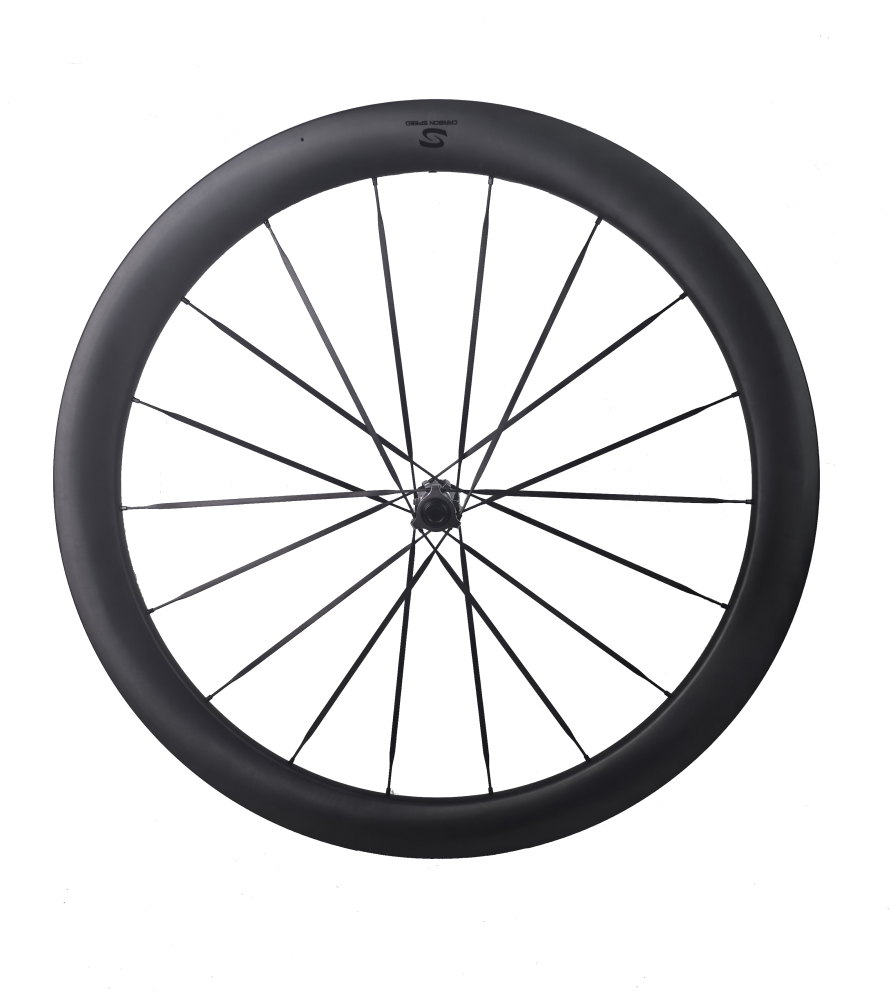 Carbon Speed T1100 carbon 700C 26mm internal wide 50 depth road/gravel bike wheelsets with front 18 rear 18 spokes straight through version hubs