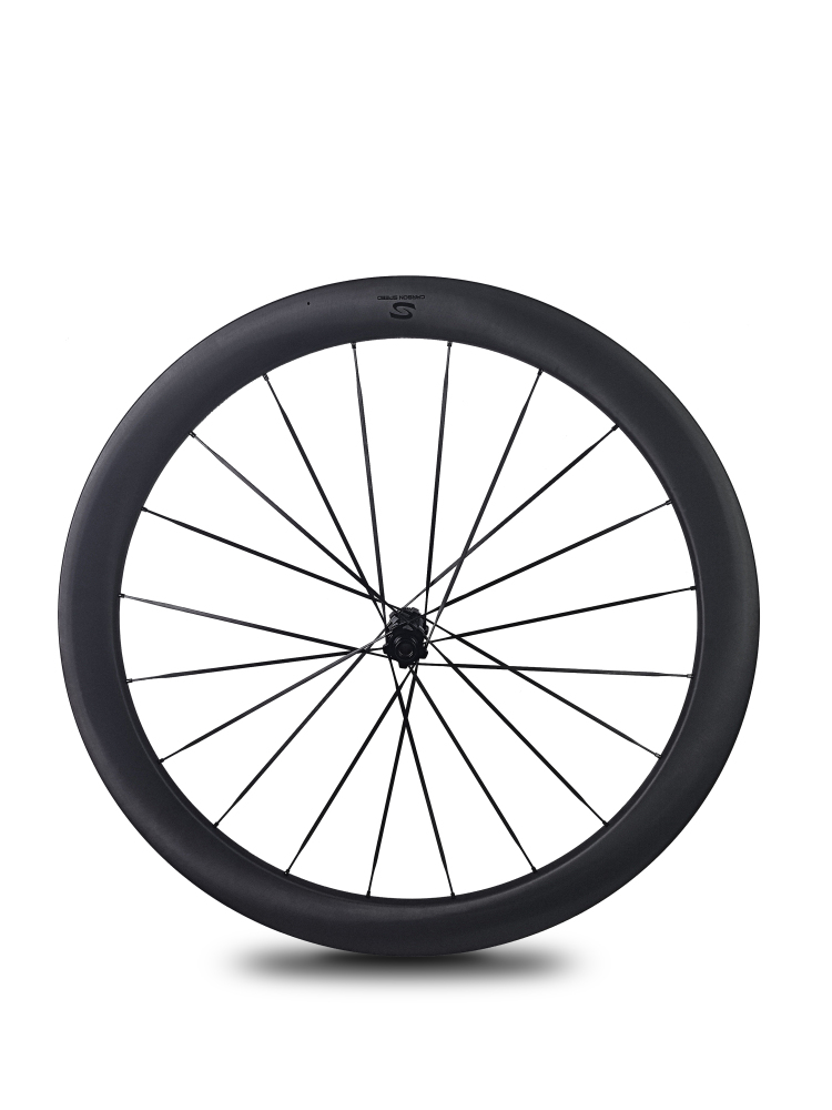 Carbon Speed T1100 carbon 700C 26mm internal wide front 50 rear 58 depth road/gravel bike wheelsets with 20/20H straight through version hubs and carbon spokes