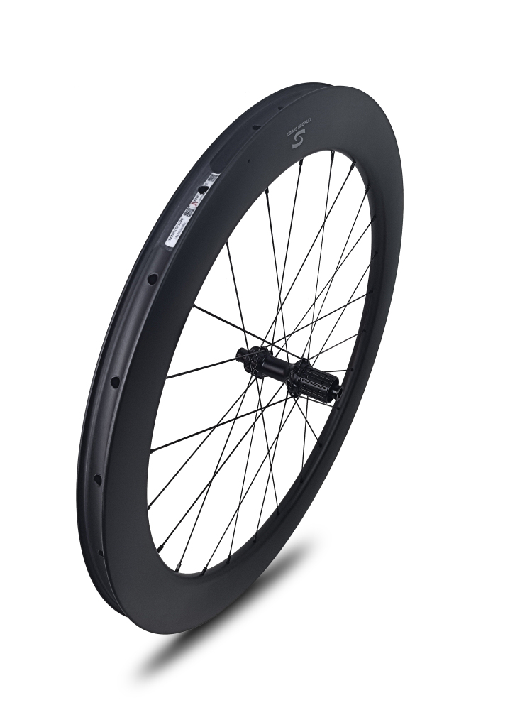 Carbon Speed  T800 700C tubeless ready 60mm depth 24 mm internal width disc brake gravel/road bike carbon wheelsets