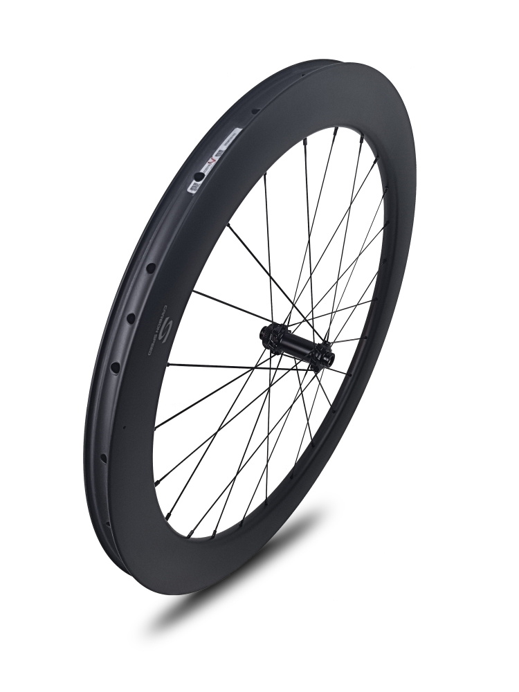 Carbon Speed  T800 700C tubeless ready 60mm depth 24 mm internal width disc brake gravel/road bike carbon wheelsets