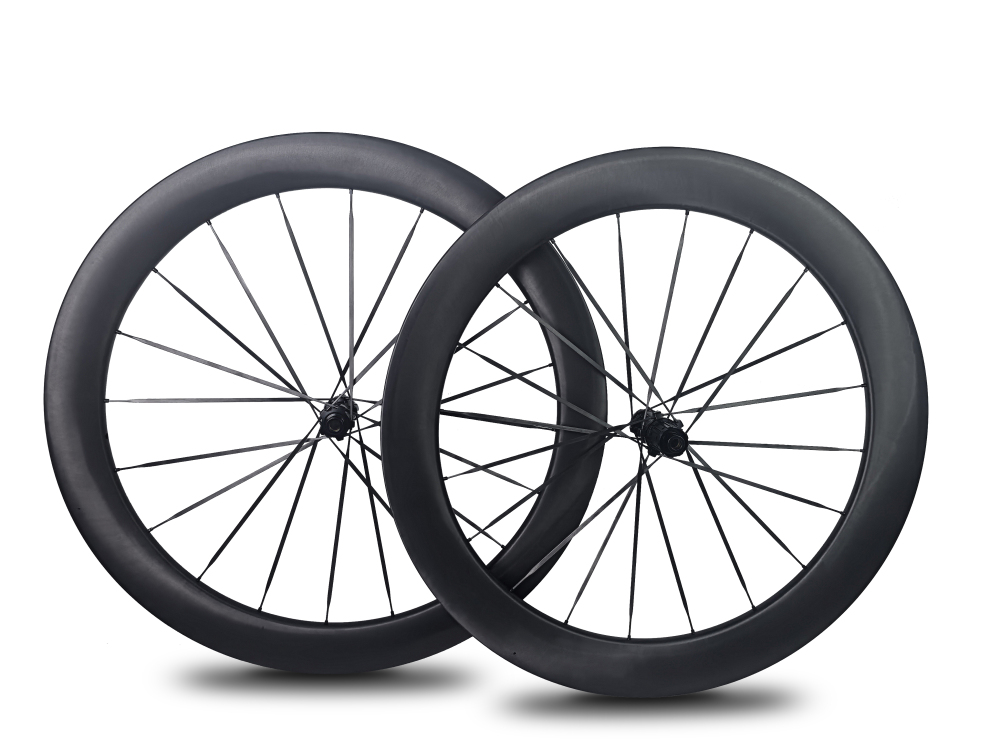 XMCS 26mm IW 58/65mm depth 20/20H T1100 carbon 700C road/gravel bike wheelsets with straight through version hubs