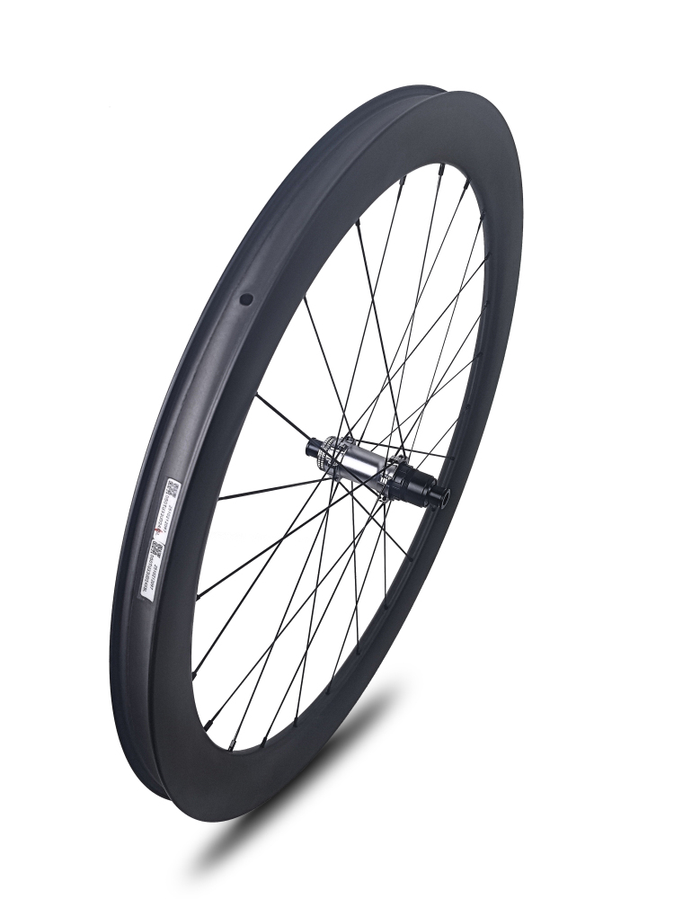 XMCS 26mm IW 50mm depth T1100 carbon 700C road/gravel bike wheelsets with 20/20H straight through version hubs and Sapim CX-Ray spokes