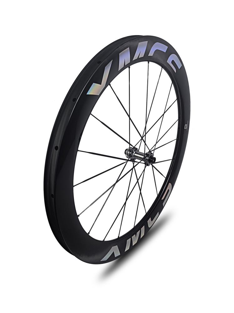XMCS 26mm IW 58mm depth T1100 carbon 700C road/gravel bike wheelsets with 20/20H straight through version hubs and carbon spokes