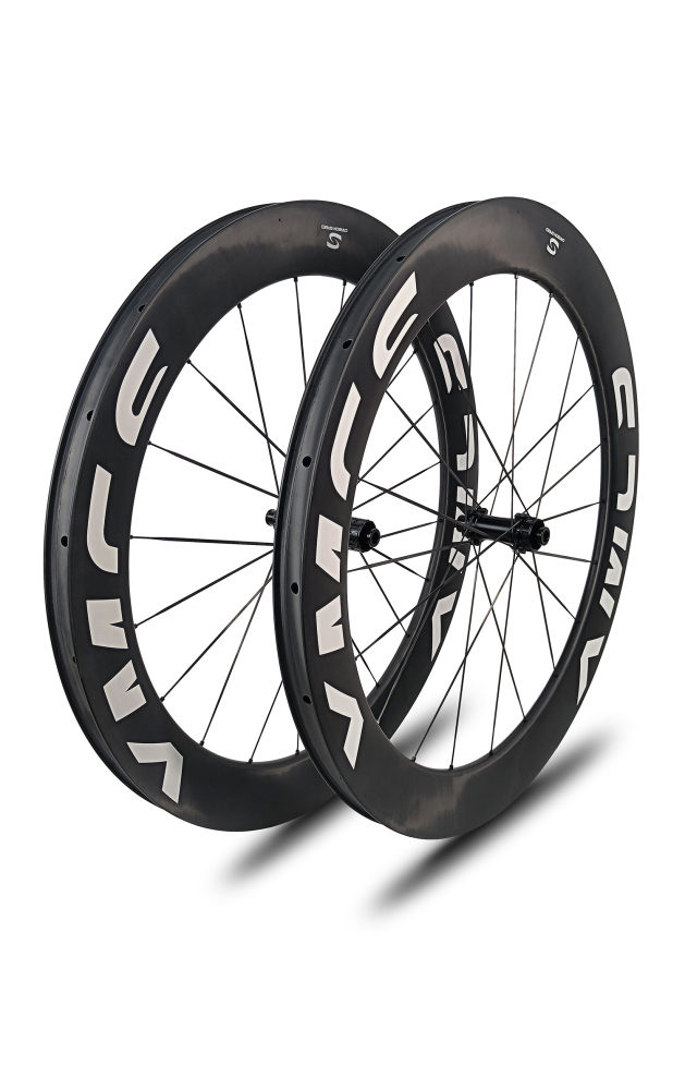 XMCS 26mm IW 65mm depth T1100 carbon 700C road/gravel bike wheelsets with 506 20/20H straight through version hubs carbon spokes