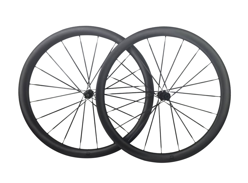 XMCS 26mm IW 40mm depth T1100 carbon spokes 700C tubeless disc brake road/gravel bike carbon wheelsets with 20/20H straight through version hubs