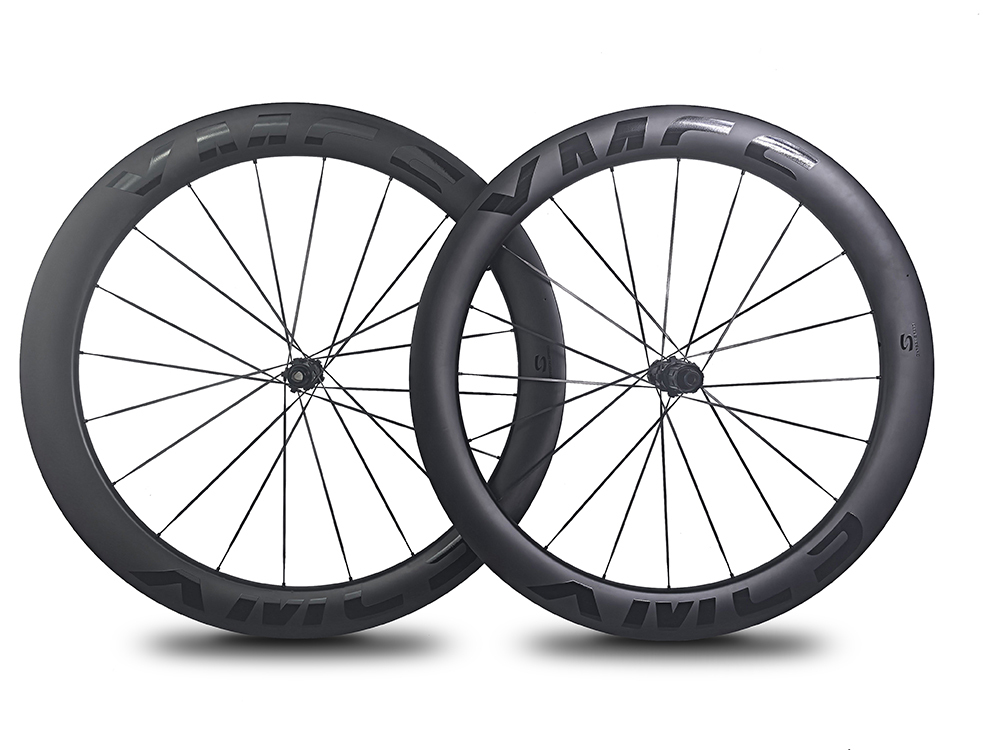 XMCS 26mm IW 58mm depth T1100 carbon 700C road/gravel bike wheelsets with new HS606 ultralite 20/20H straight through version hubs