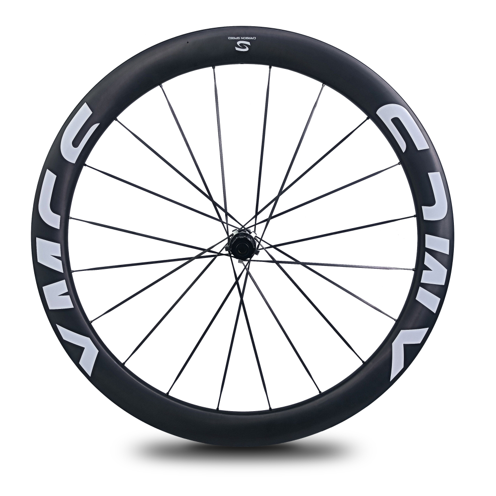 XMCS 26mm IW 50mm depth T1100 carbon 700C road/gravel bike wheelsets with 506 20/20H straight through version hubs and carbon spokes