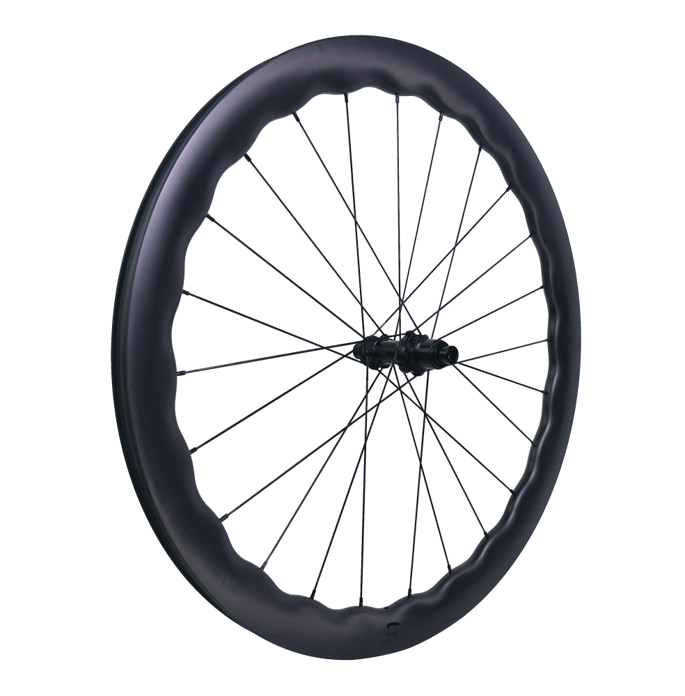 On sale XMCS Budget wheels 700C tubeless ready 45-50mm depth undulated disc brake road/gravel bike wheelsets with R280 hubs Sapim CX-Ray spokes