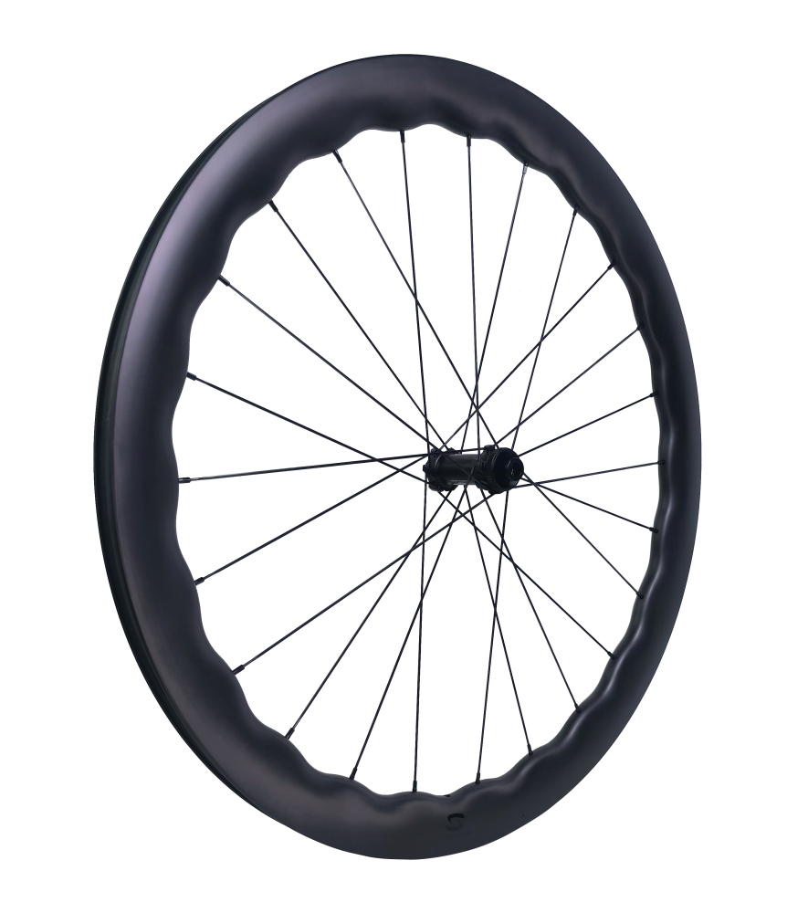 On sale XMCS Budget wheels 700C tubeless ready 45-50mm depth undulated disc brake road/gravel bike wheelsets with R280 hubs Sapim CX-Ray spokes