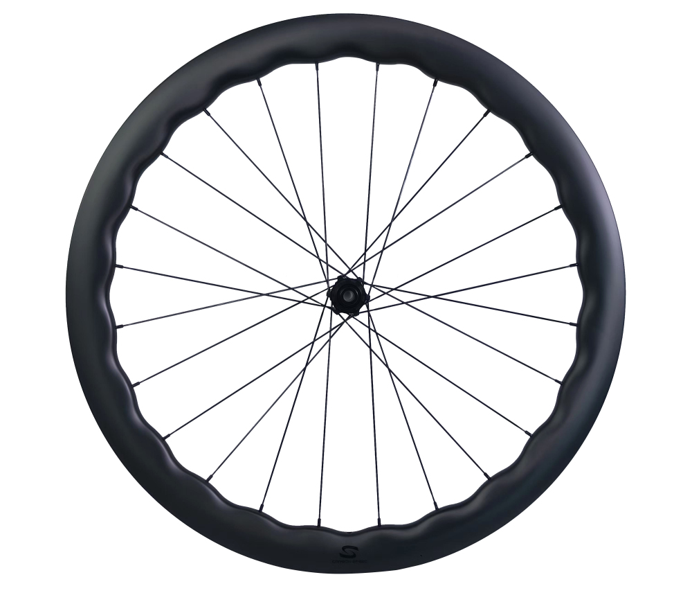 On sale XMCS Budget wheels 700C tubeless ready 45-50mm depth undulated disc brake road/gravel bike wheelsets with R280 hubs Sapim CX-Ray spokes