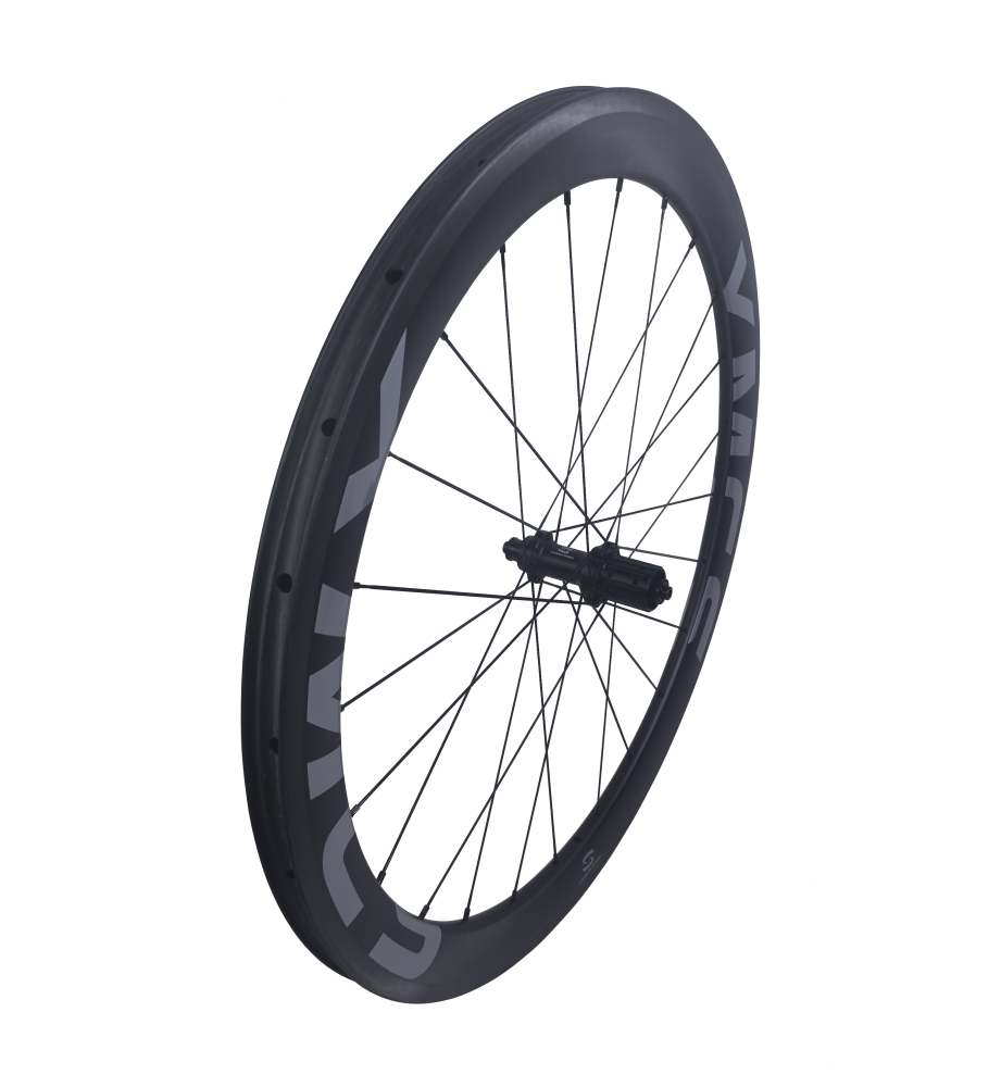 XMCS 21.4mm IW 28mm EW 50mm depth rim brake T1100 carbon 700C high TG rim brake wheelsets build with steel spokes