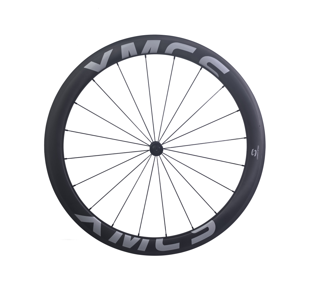 XMCS 21.4mm IW 28mm EW 50mm depth rim brake T1100 carbon 700C high TG rim brake wheelsets build with steel spokes