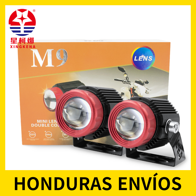 Foco láser LED M9 para luces antiniebla auxiliares de motocicletas en días de lluvia y niebla