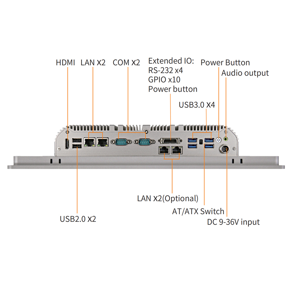 15.6" Industrial Fanless Panel PC