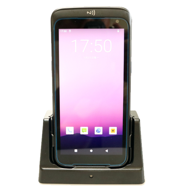 5.5" Android 12 OS PDA with NFC on the front
