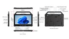 13.3" 12th i5 1235U Windows Rugged Tablet with dual batteries