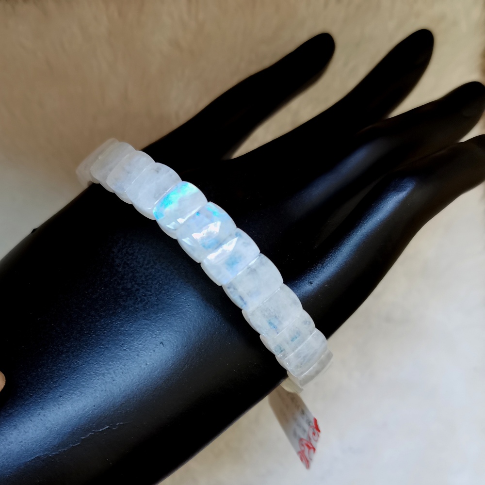 Natural Moonstone Bracelet,Gemstone Bangle Bracelet,Gemstone lover Jewelry Gift for Her