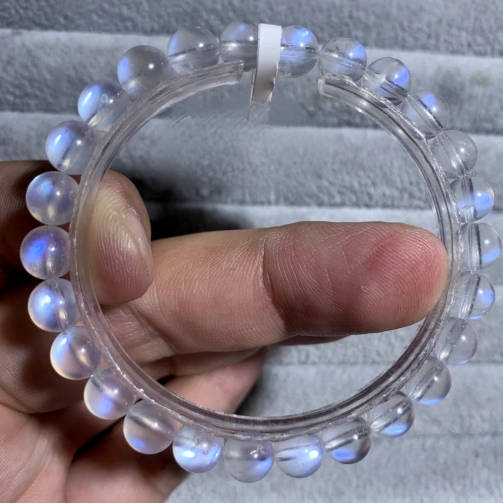Natural Moonstone Bracelet, Healing Gemstone Bracelet,Moonstone Jewelry Gift for Her