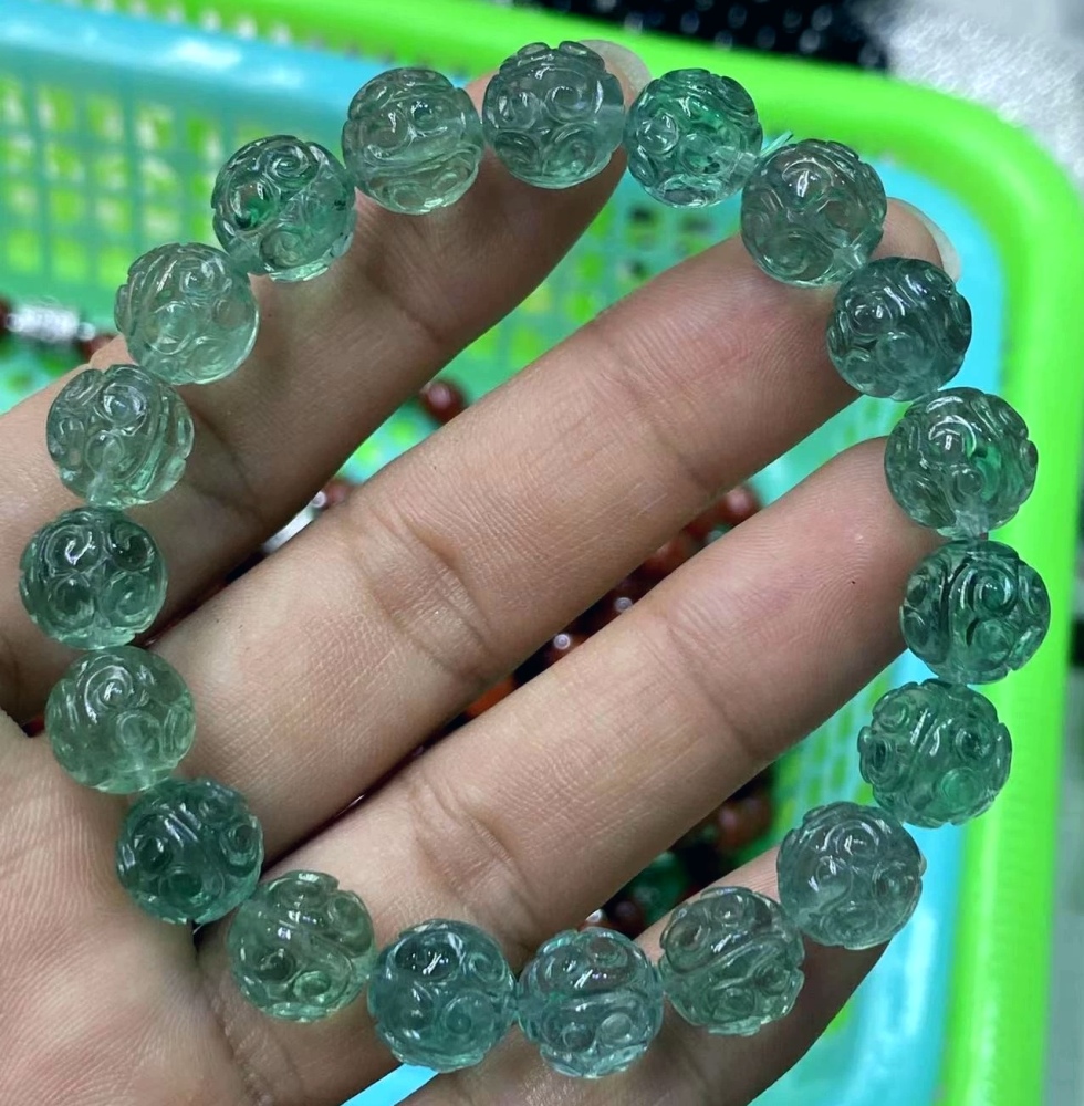 Natural Green Fluorite Bracelet, Green Gemstone Bracelet,Healing Crystal Bracelet For Women,Girl Bracelet ,Gift for Her
