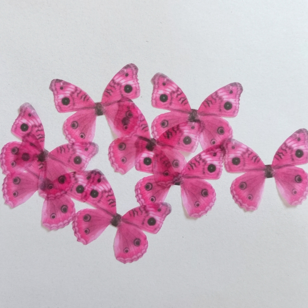 Crafts Silk Butterfly Wings,Jewelry Making,Dress Making ,Doll Making,Party Decorations ,Lace Butterfly Pieces