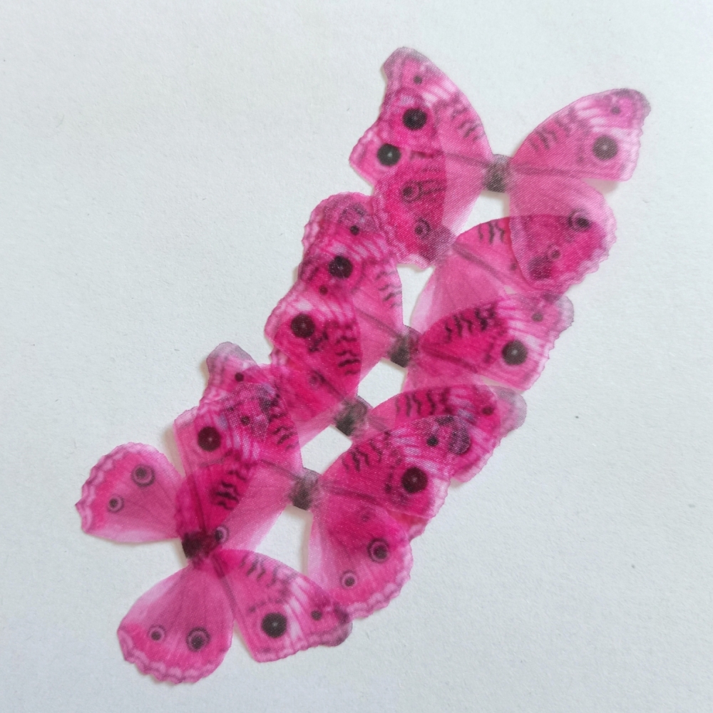 Crafts Silk Butterfly Wings,Jewelry Making,Dress Making ,Doll Making,Party Decorations ,Lace Butterfly Pieces