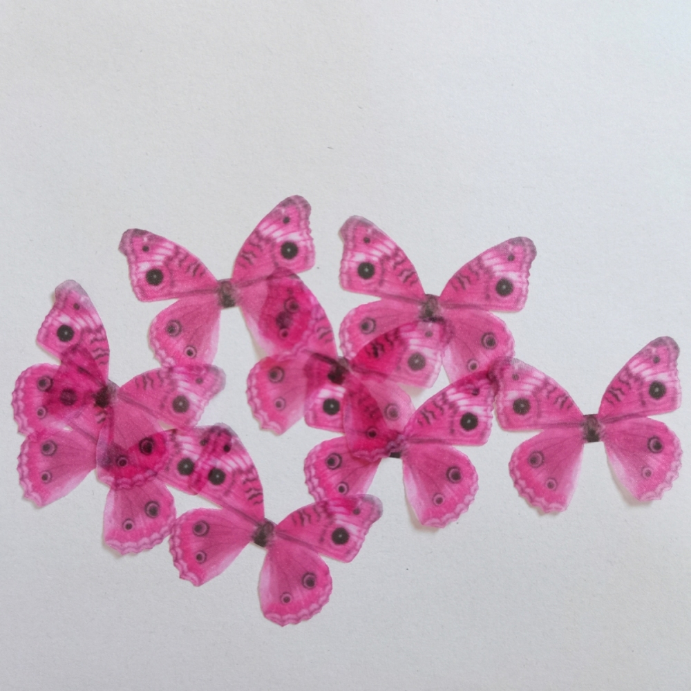 Crafts Silk Butterfly Wings,Jewelry Making,Dress Making ,Doll Making,Party Decorations ,Lace Butterfly Pieces