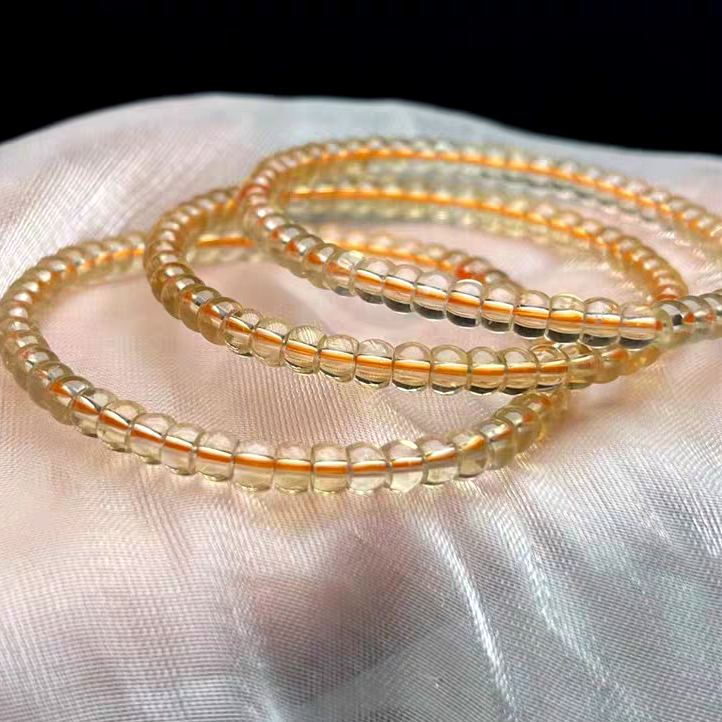 Dainty Citrine Gemstone Bracelet, Bracelet For Women,Birthstone Bracelet Jewelry,Healing Gemstone,Confident,Good Lucky