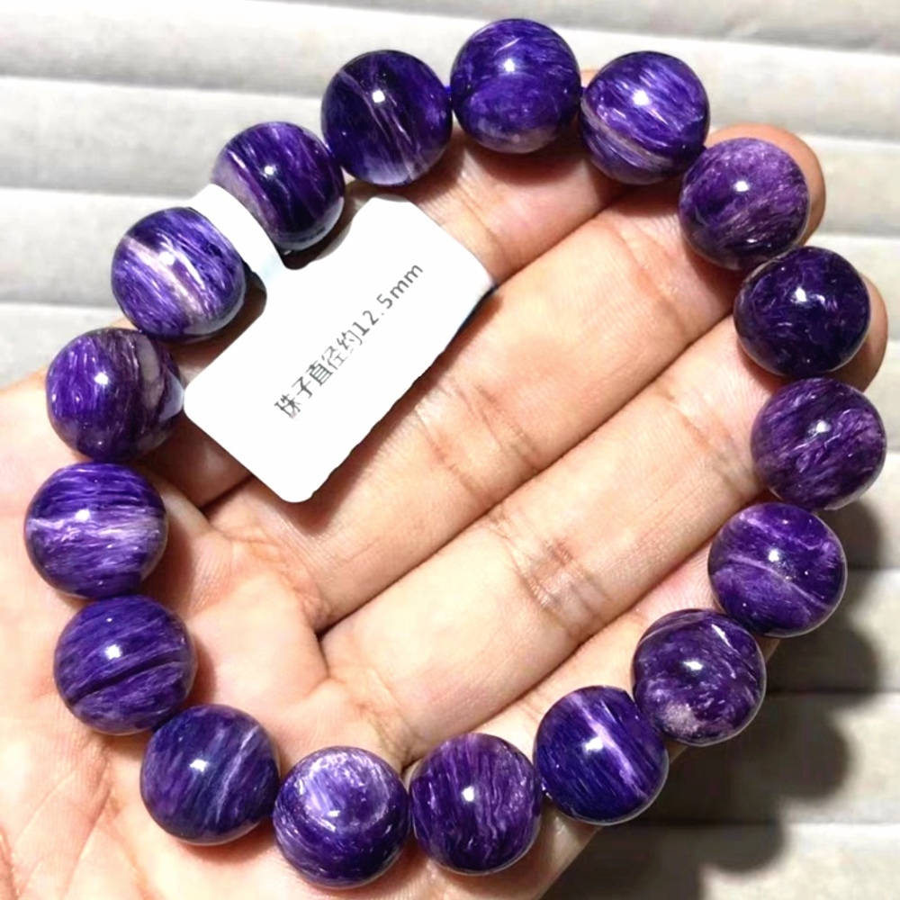 Natural Charoite Bracelet,Bring Positive Energy Gemstone bracelet,Bracelet for women,Men Bracelet Gift,Health Care,Wisdom