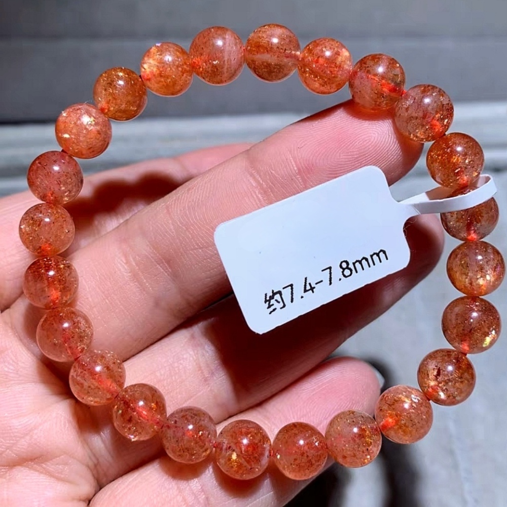 Sparkling Sunstone Bracelet,Gold Firey Sunstone,Natural Gemstone bracelet For Women