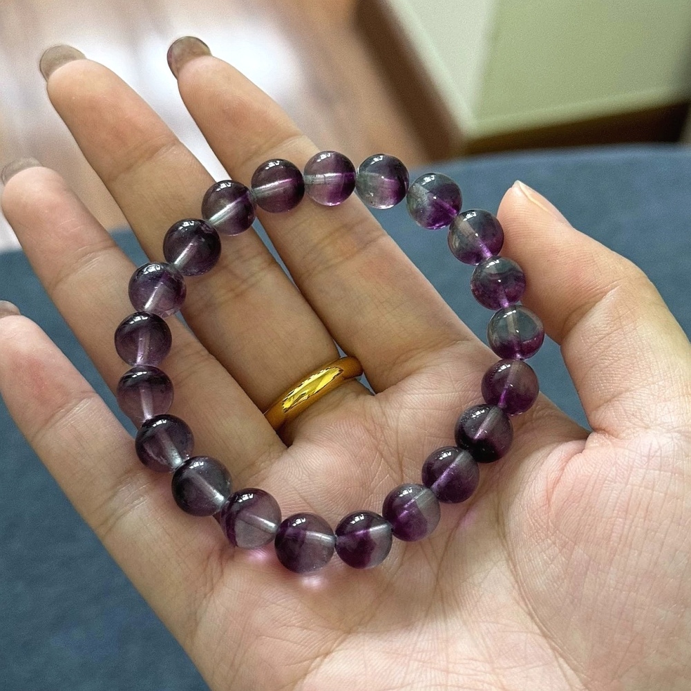 Two Tones Fluorite Bracelet,Healing Gemstone Bracelet For Women,Girl Bracelet ,Gift for Her