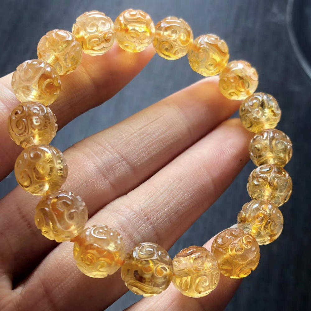 Genuine Citrine Gemstone Bracelet, Bracelet For Women,Birthstone Bracelet Jewelry,Confidence And Wisdom Bracelet