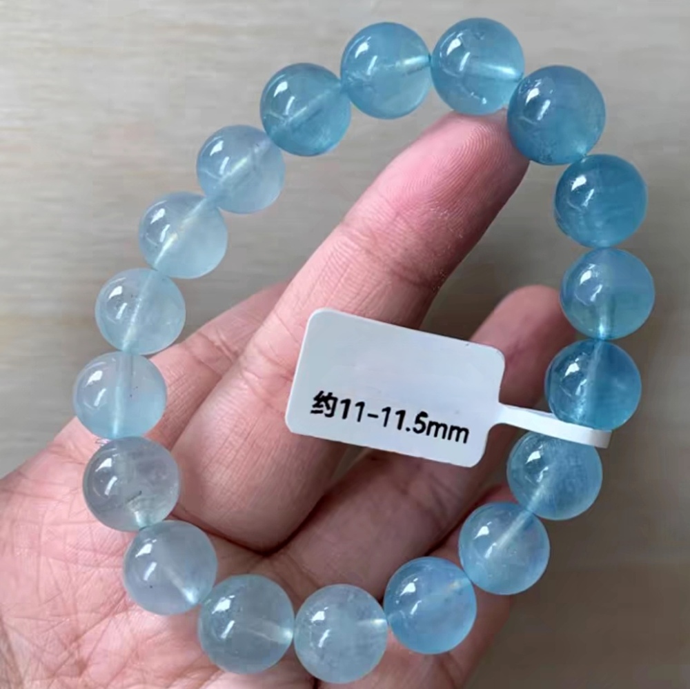 Motivate Inspiration Aquamarine Bracelet, Healing Gemstone Bracelet for women,Men bracelet-11