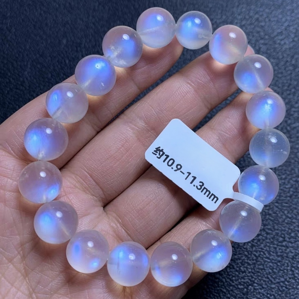 Natural Moonstone Bracelet, Love Protect And Negitive Emotion Relief Gemstone Bracelet,Moonstone Jewelry Gift for Her