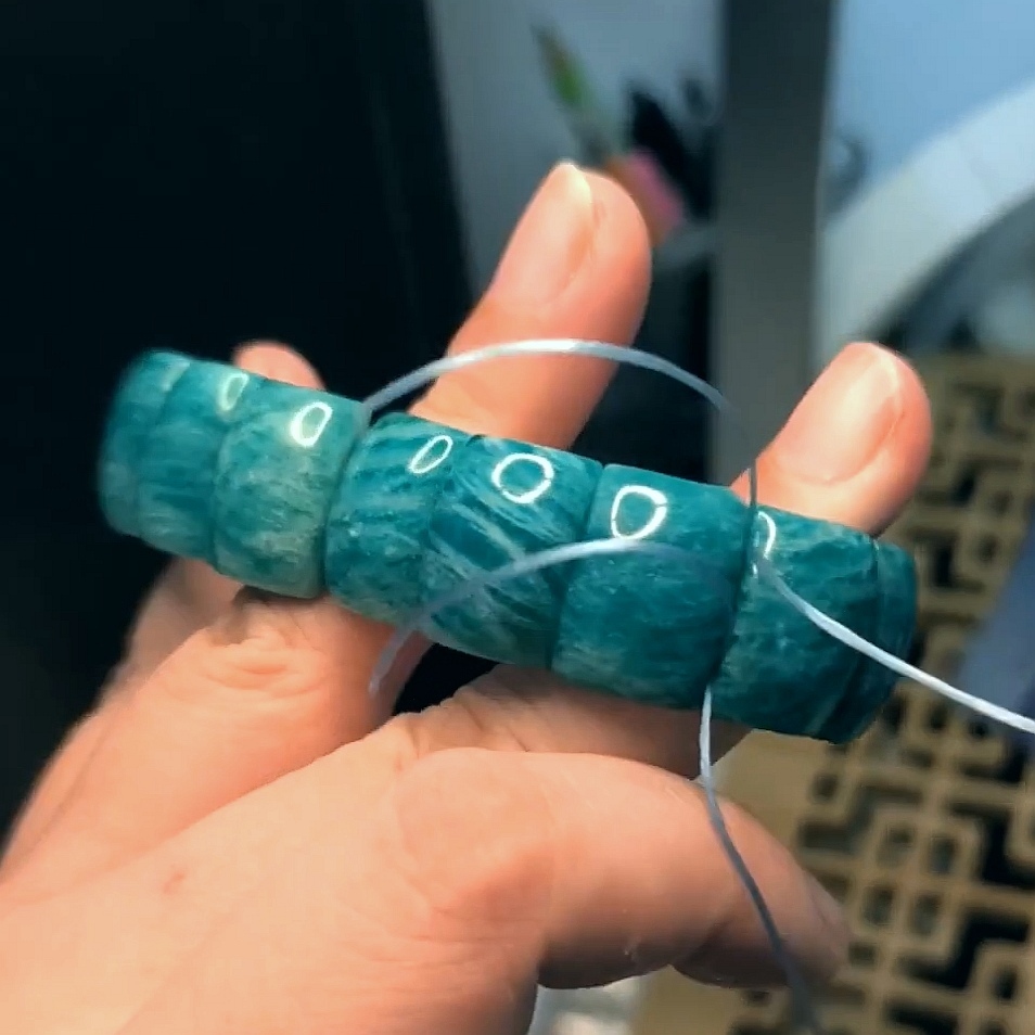 Natural Amazonite Bracelet Bangle ,Confidentce And Wisdom Gemstone Bracelet,Amazonite Jewelry Gift