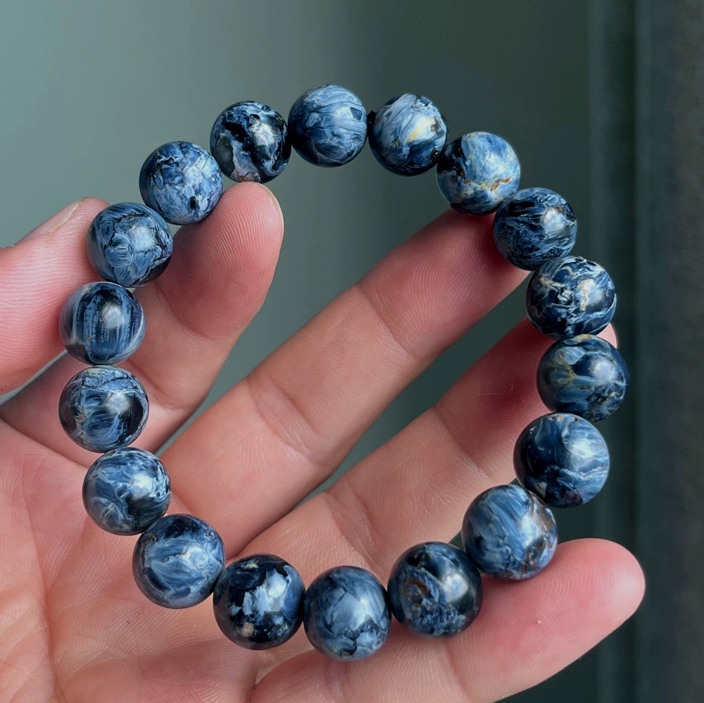 Blue Pietersite Bracelet,Courage And Wisdom Gemstone Bracelet,Men Bracelet Gift,Bracelet for women - 11mm