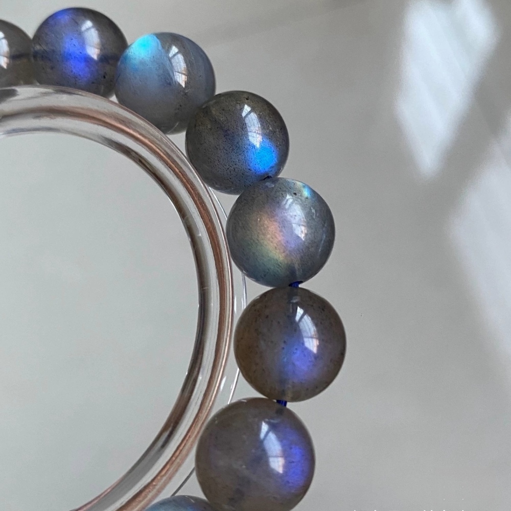 Labradorite Bracelet,Anti Anxiety Gemstone Bracelet,Men Bracelet Jewelry,Healing Bracelet for women-12mm