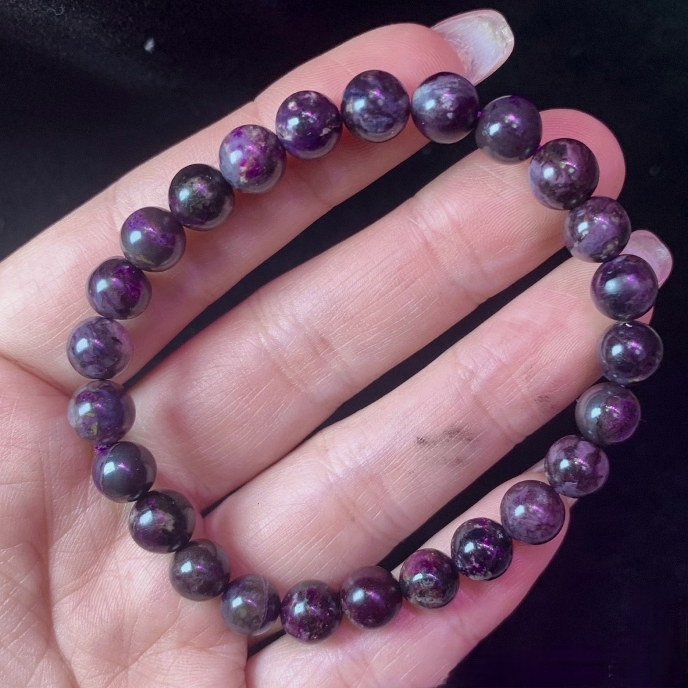 Sugilite Bracelet, Healing Gemstone Bracelet for women, Anti Cancer bracelet,Anti Depression Gemstone jewelry Gift -7.2mm
