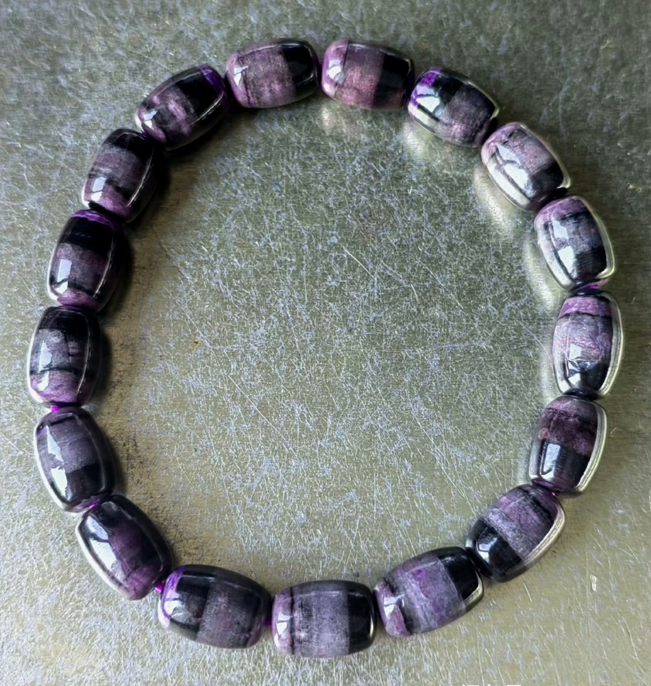 Sugilite Bracelet, Healing Gemstone Bracelet for women, Anti Cancer bracelet,Anti Depression -7mm