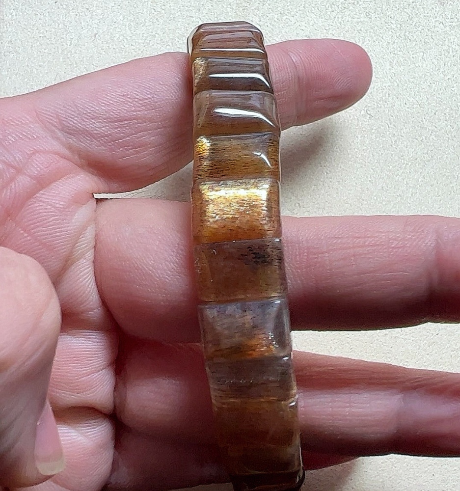Orange Bone Sunstone Bracelet, Sunstone Bangle Bracelet,Natural Gemstone Lover's Gift, bracelet For Women