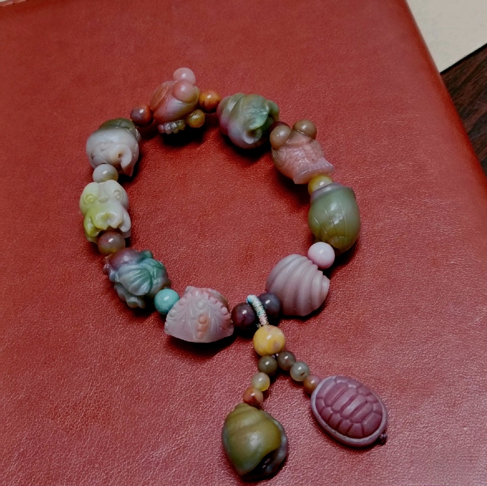 Yanyuan Agate Bracelet, Natural Gemstone bracelet For Women,One of a kind jewelry,Luxury gift for Her